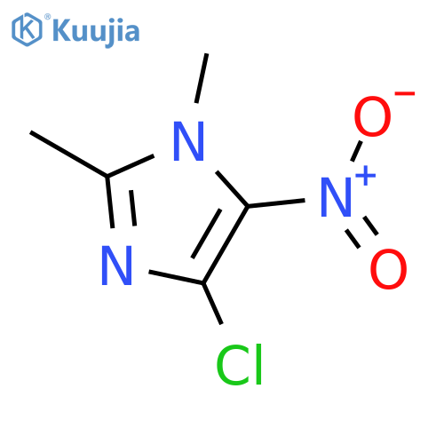 4-chloro-1,2-dimethyl-5-nitro-1H-Imidazole structure