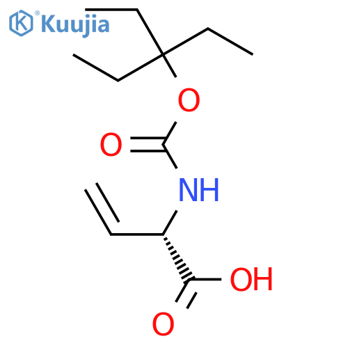 3-BUTENOIC ACID, 2-[[(1,1-DIETHYLPROPOXY)CARBONYL]AMINO]-, (S)- structure