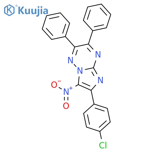 IMIDAZO[1,2-B][1,2,4]TRIAZINE, 6-(4-CHLOROPHENYL)-7-NITRO-2,3-DIPHENYL- structure