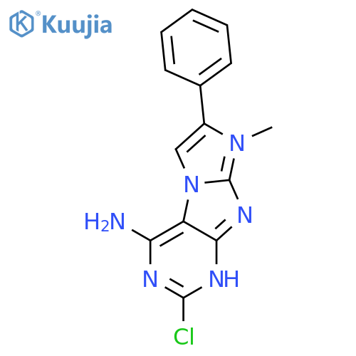 8H-Imidazo[2,1-f]purin-4-amine, 2-chloro-8-methyl-7-phenyl- structure