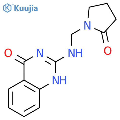 4(1H)-QUINAZOLINONE, 2-[[(2-OXO-1-PYRROLIDINYL)METHYL]AMINO]- structure