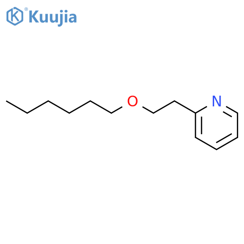 Pyridine, 2-[2-(hexyloxy)ethyl]- structure