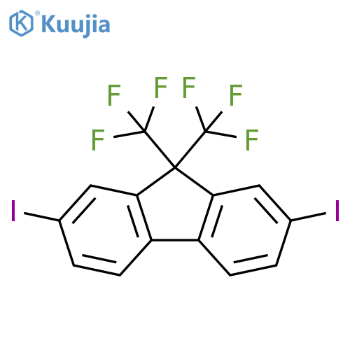 2,7-Diiodo-9,9-bis(trifluoromethyl)-9H-fluorene structure