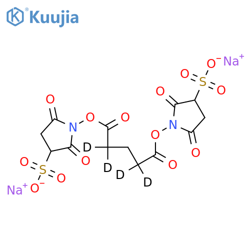 Glutaric Acid-d4 Bis(3-Sulfo-N-hydroxysuccinimide Ester) Disodium Salt structure