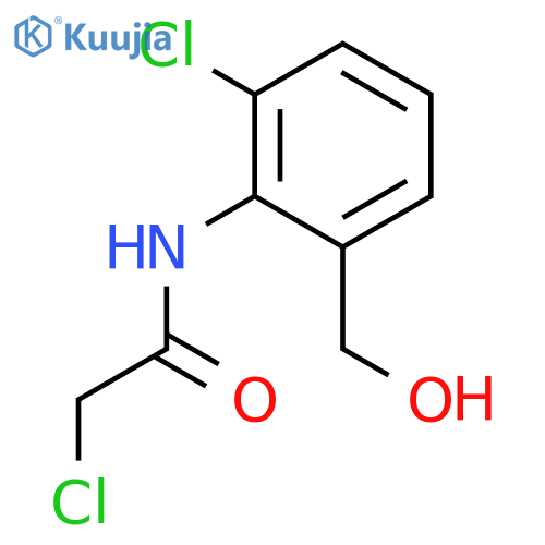 2-Chloro-N-2-chloro-6-(hydroxymethyl)phenyl-acetamide structure