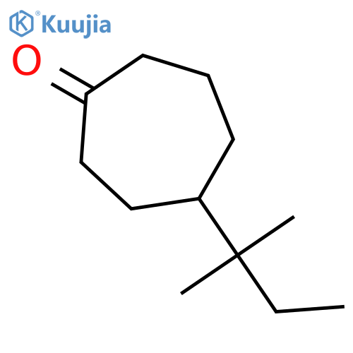 Cycloheptanone, 4-(1,1-dimethylpropyl)- structure