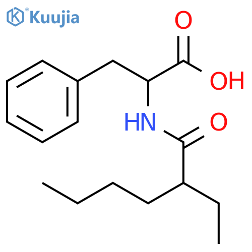 L-Phenylalanine, N-(2-ethyl-1-oxohexyl)- structure