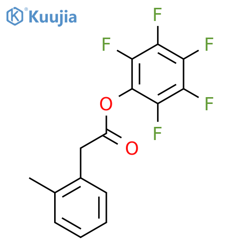 Benzeneacetic acid, 2-methyl-, pentafluorophenyl ester structure