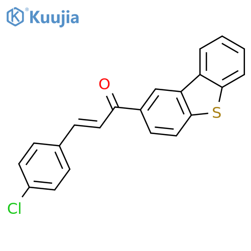 2-PROPEN-1-ONE, 3-(4-CHLOROPHENYL)-1-(2-DIBENZOTHIENYL)- structure