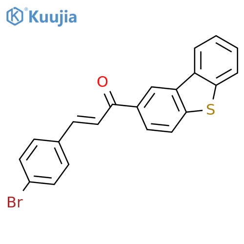 2-Propen-1-one, 3-(4-bromophenyl)-1-(2-dibenzothienyl)- structure