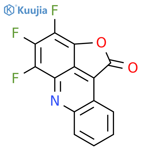 1H-FURO[2,3,4-KL]ACRIDIN-1-ONE, 3,4,5-TRIFLUORO- structure
