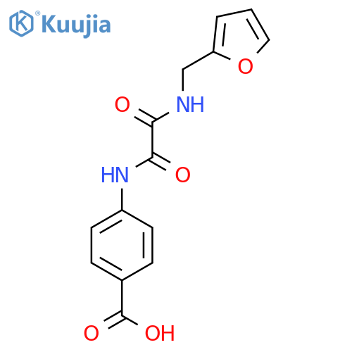 BENZOIC ACID, 4-[[[(2-FURANYLMETHYL)AMINO]OXOACETYL]AMINO]- structure