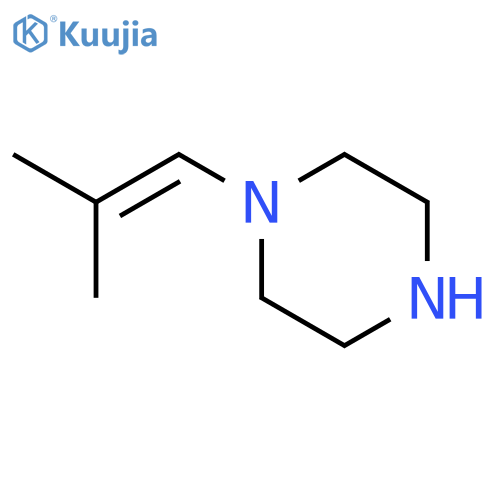 PIPERAZINE, 1-(2-METHYL-1-PROPENYL)- structure