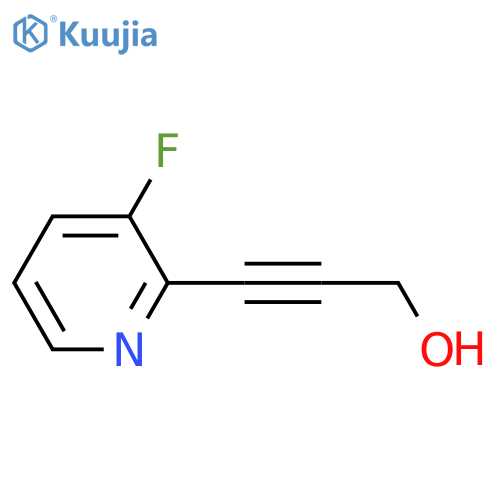 2-Propyn-1-ol, 3-(3-fluoro-2-pyridinyl)- structure