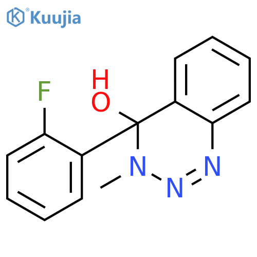 1,2,3-Benzotriazin-4-ol, 4-(2-fluorophenyl)-3,4-dihydro-3-methyl- structure