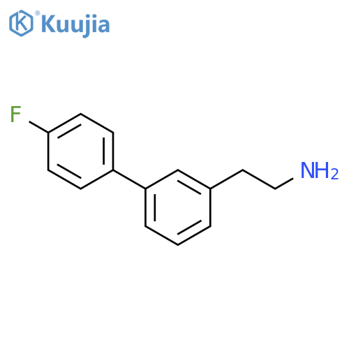2-3-(4-fluorophenyl)phenylethan-1-amine structure