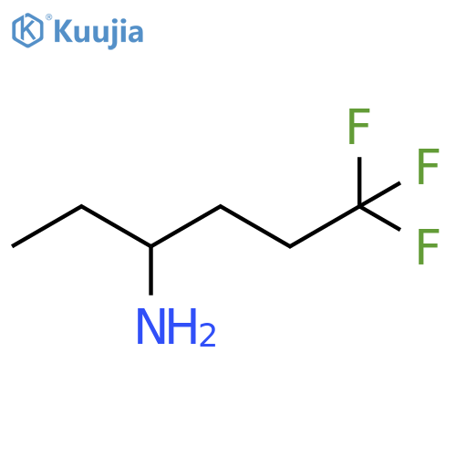 3-Hexanamine, 6,6,6-trifluoro- structure