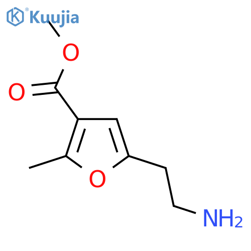 methyl 5-(2-aminoethyl)-2-methylfuran-3-carboxylate structure