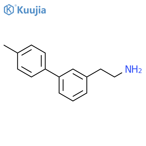 2-3-(4-methylphenyl)phenylethan-1-amine structure