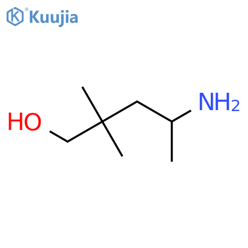 4-Amino-2,2-dimethylpentan-1-ol structure