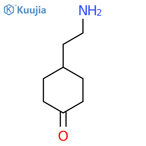 4-(2-aminoethyl)cyclohexan-1-one structure