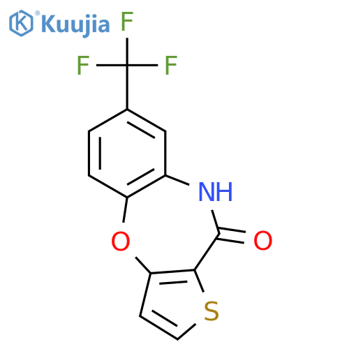 THIENO[3,2-B][1,5]BENZOXAZEPIN-10(9H)-ONE, 7-(TRIFLUOROMETHYL)- structure