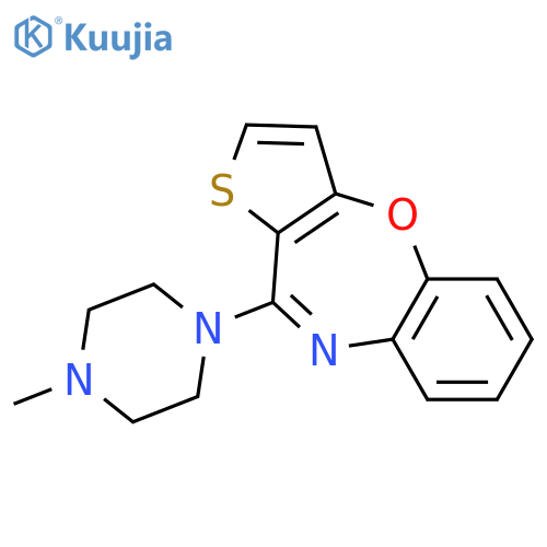 THIENO[3,2-B][1,5]BENZOXAZEPINE, 10-(4-METHYL-1-PIPERAZINYL)- structure