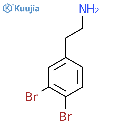 2-(3,4-Dibromophenyl)ethan-1-amine structure