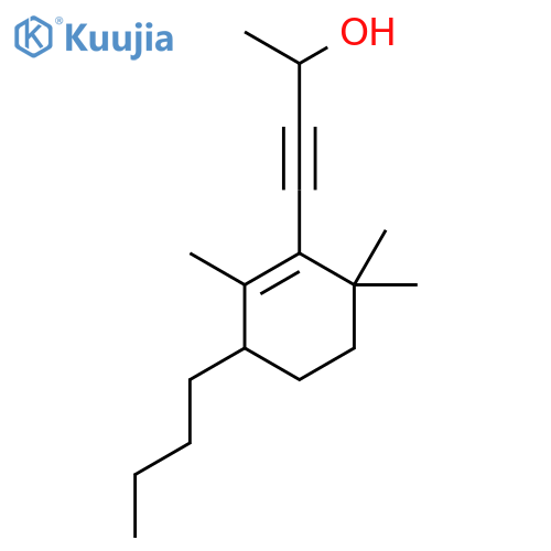 3-Butyn-2-ol, 4-(3-butyl-2,6,6-trimethyl-1-cyclohexen-1-yl)- structure