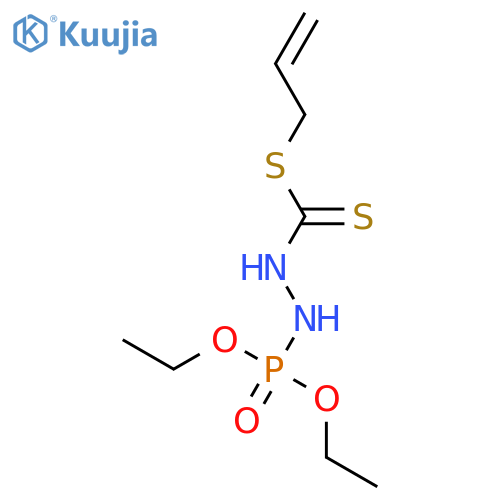 Hydrazinecarbodithioic acid, 2-(diethoxyphosphinyl)-, 2-propenyl ester structure