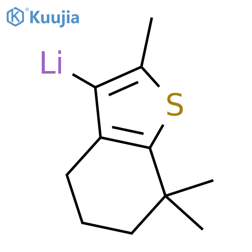 LITHIUM, (4,5,6,7-TETRAHYDRO-2,7,7-TRIMETHYLBENZO[B]THIEN-3-YL)- structure