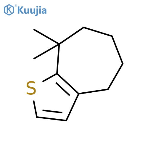 4H-CYCLOHEPTA[B]THIOPHENE, 5,6,7,8-TETRAHYDRO-8,8-DIMETHYL- structure