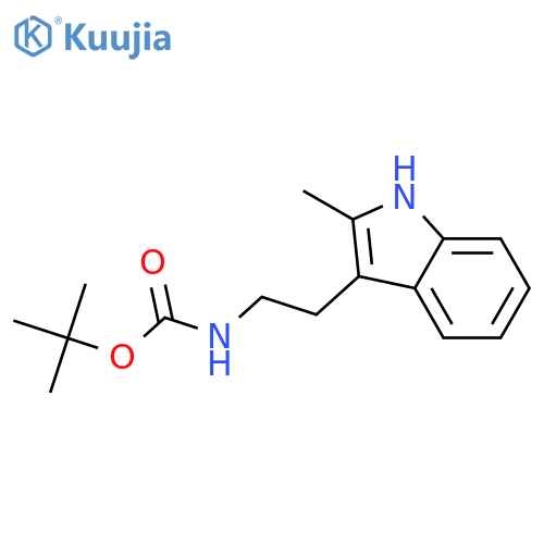 tert-Butyl 2-(2-methyl-1H-indol-3-yl)ethylcarbamate structure