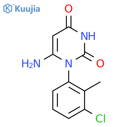 6-Amino-1-(3-chloro-2-methylphenyl)pyrimidine-2,4(1H,3H)-dione structure