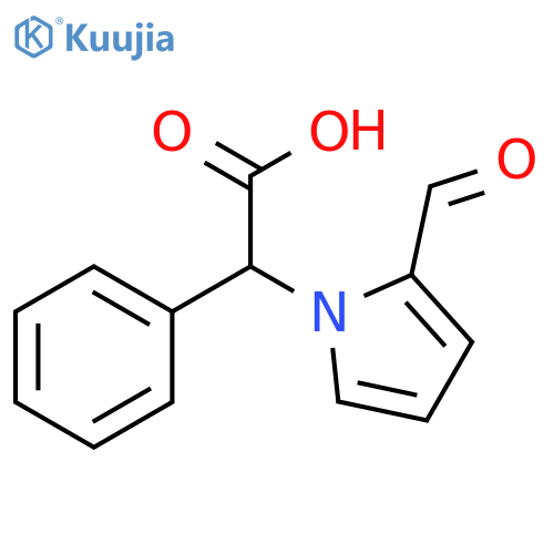 (2-Formyl-1H-pyrrol-1-yl)(phenyl)acetic Acid structure