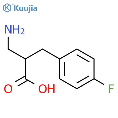 2-AMINOMETHYL-3-(4-FLUORO-PHENYL)-PROPIONIC ACID structure