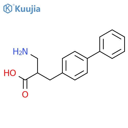 3-amino-2-(4-phenylphenyl)methylpropanoic acid structure