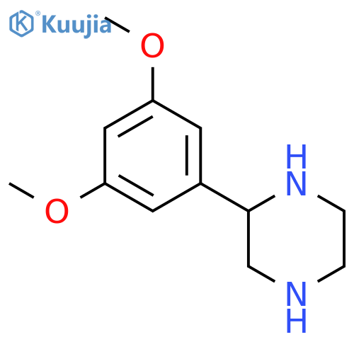 2-(3,5-Dimethoxyphenyl)piperazine structure