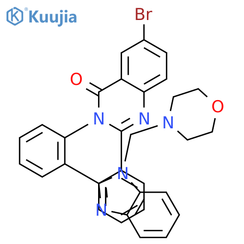 6-bromo-3-{2-[1-(morpholin-4-ylmethyl)-1H-benzimidazol-2-yl]phenyl}-2-phenylquinazolin-4(3H)-one structure