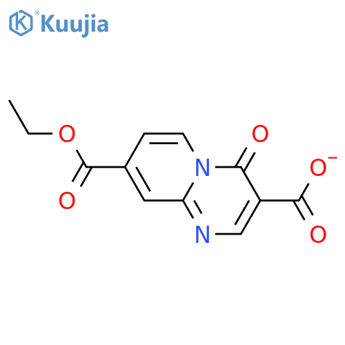 4H-PYRIDO[1,2-A]PYRIMIDINE-3,8-DICARBOXYLIC ACID, 4-OXO-, 8-ETHYL ESTER structure