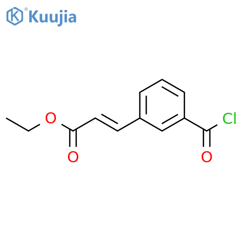 2-Propenoic acid, 3-[3-(chlorocarbonyl)phenyl]-, ethyl ester, (E)- structure