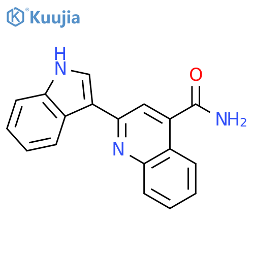 4-Quinolinecarboxamide, 2-(1H-indol-3-yl)- structure