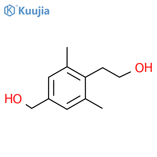 2-[4-(Hydroxymethyl)-2,6-dimethylphenyl]ethanol structure