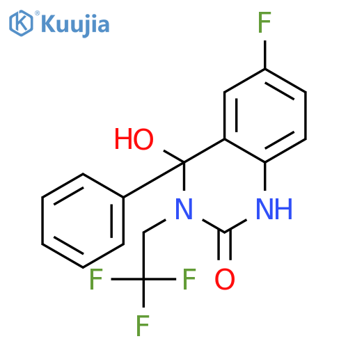 2(1H)-Quinazolinone,6-fluoro-3,4-dihydro-4-hydroxy-4-phenyl-3-(2,2,2-trifluoroethyl)- structure