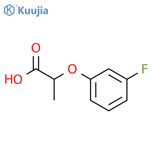 2-(3-fluorophenoxy)propanoic acid structure