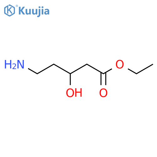 Ethyl 5-amino-3-hydroxypentanoate structure