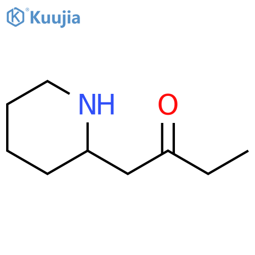 2-Butanone, 1-(2-piperidinyl)- structure