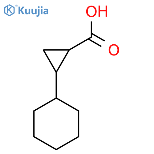 2-Cyclohexylcyclopropane-1-carboxylic acid structure