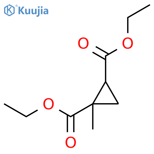 1,2-Cyclopropanedicarboxylic acid, 1-methyl-, diethyl ester structure