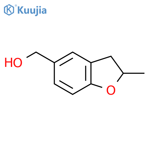 (2-methyl-2,3-dihydro-1-benzofuran-5-yl)methanol structure